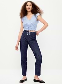 Image number 3 showing, High-Waisted Pixie Straight Pants