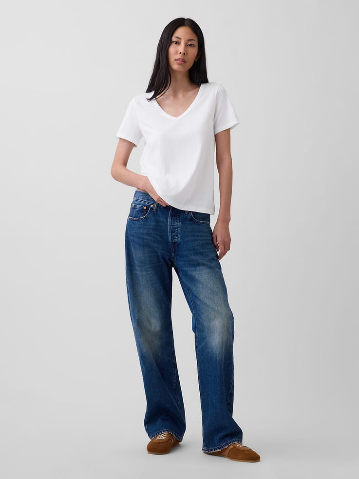Image number 3 showing, Organic Cotton VintageSoft V-Neck T-Shirt