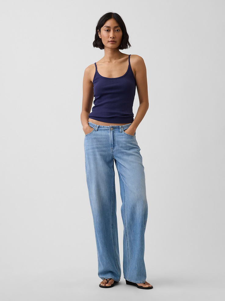 Image number 2 showing, Pointelle Crop Cami