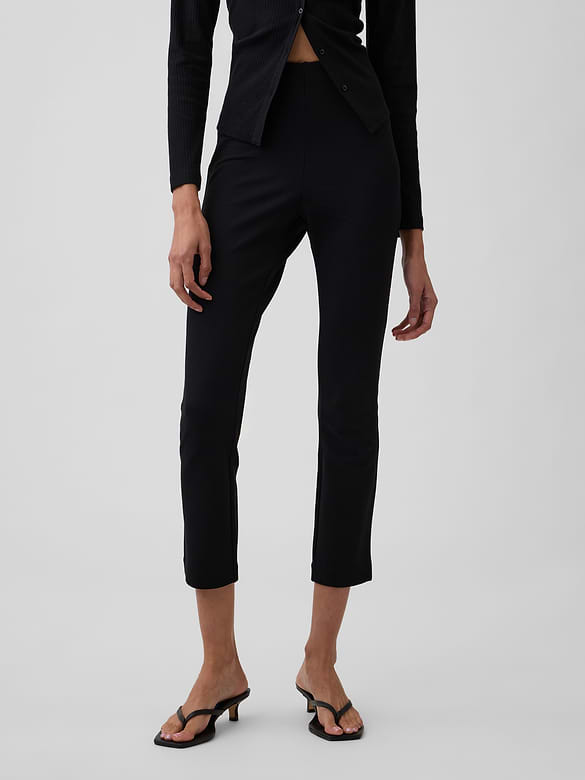 High Rise Ponte Capris