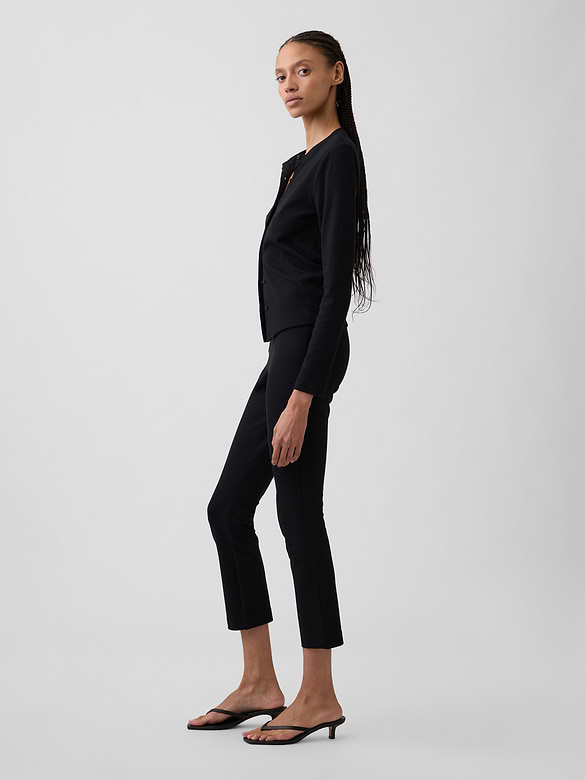 High Rise Ponte Capris
