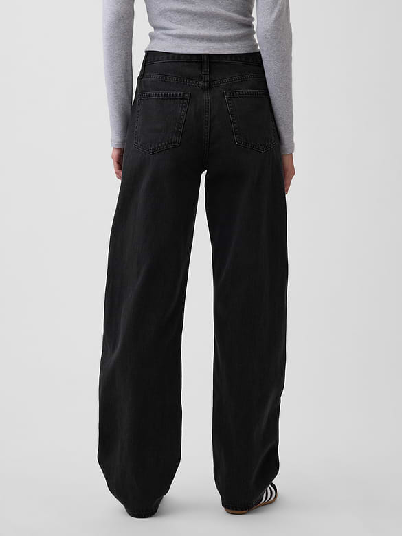 High Rise Barrel Jeans