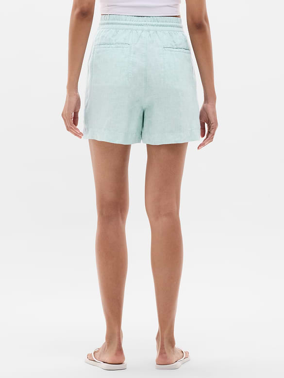 Retreat Linen Mid Rise 4" Short