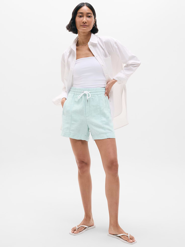 Image number 2 showing, Retreat Linen Mid Rise 4" Short