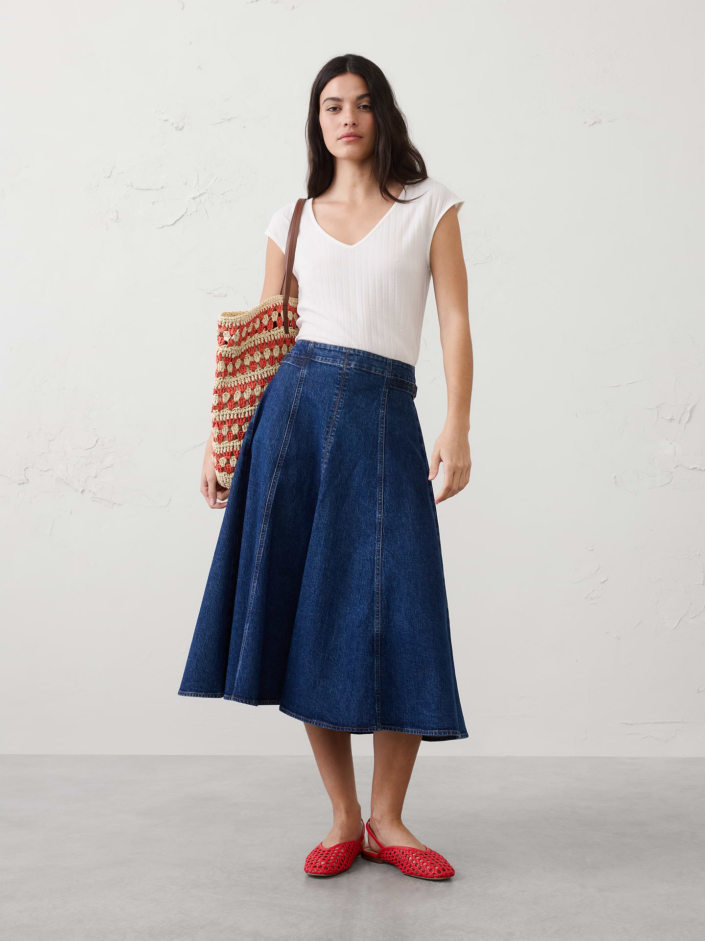 Image number 1 showing, Ribbed V-Neck Top