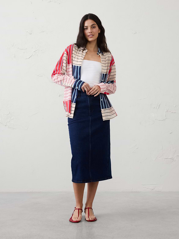 Striped Voile Shirt