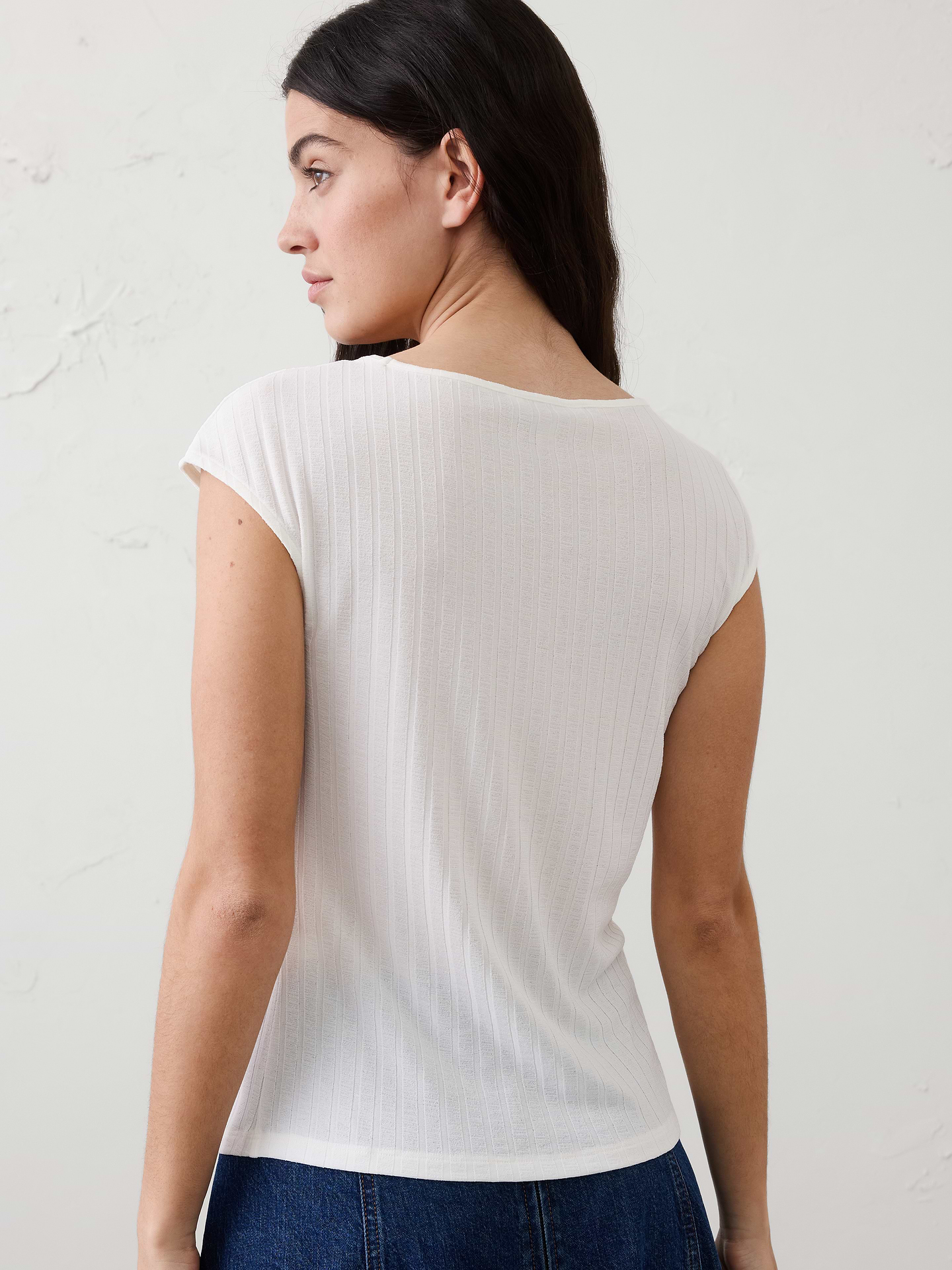 Image number 2 showing, Ribbed V-Neck Top