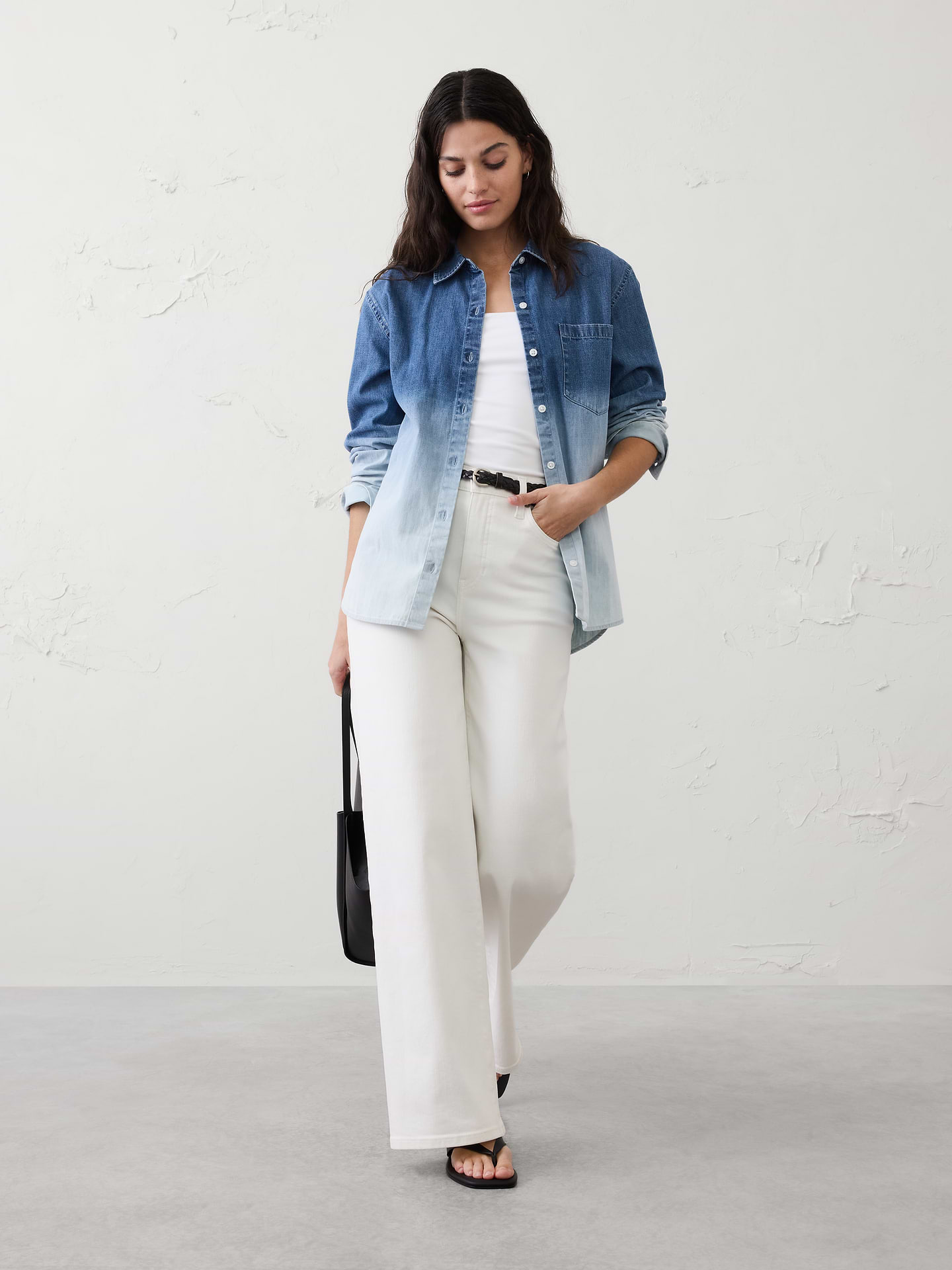 Image number 1 showing, Ombre Denim Shirt