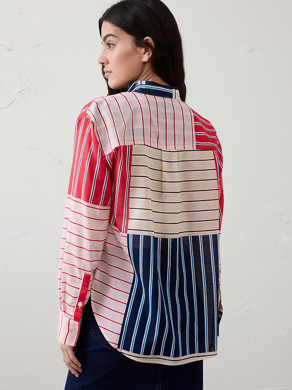 Striped Voile Shirt
