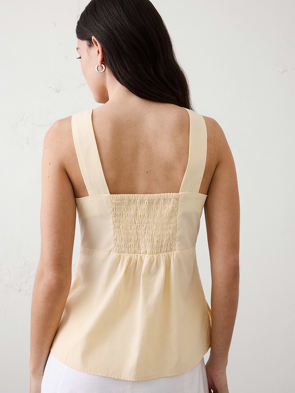 Cinched Neck-Tie Top