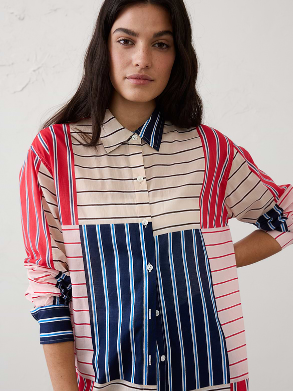Striped Voile Shirt