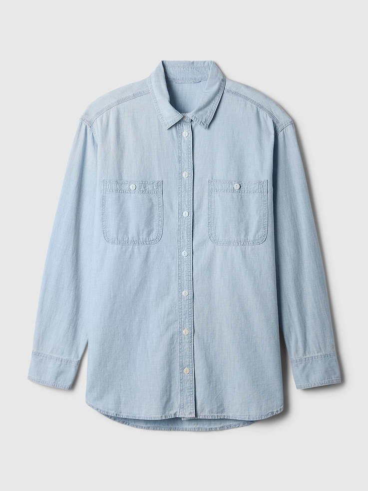 Image number 4 showing, Denim Big Shirt