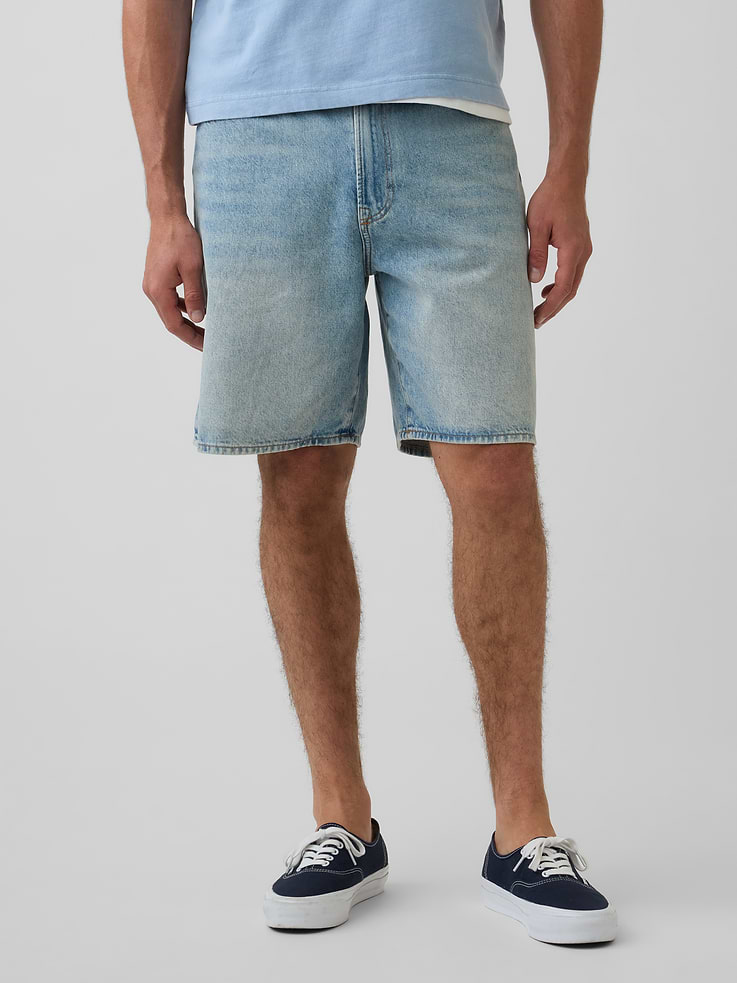 Image number 2 showing, '90s Loose Denim Shorts