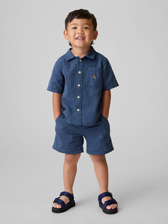 Baby & Toddler Linen-Cotton Shorts