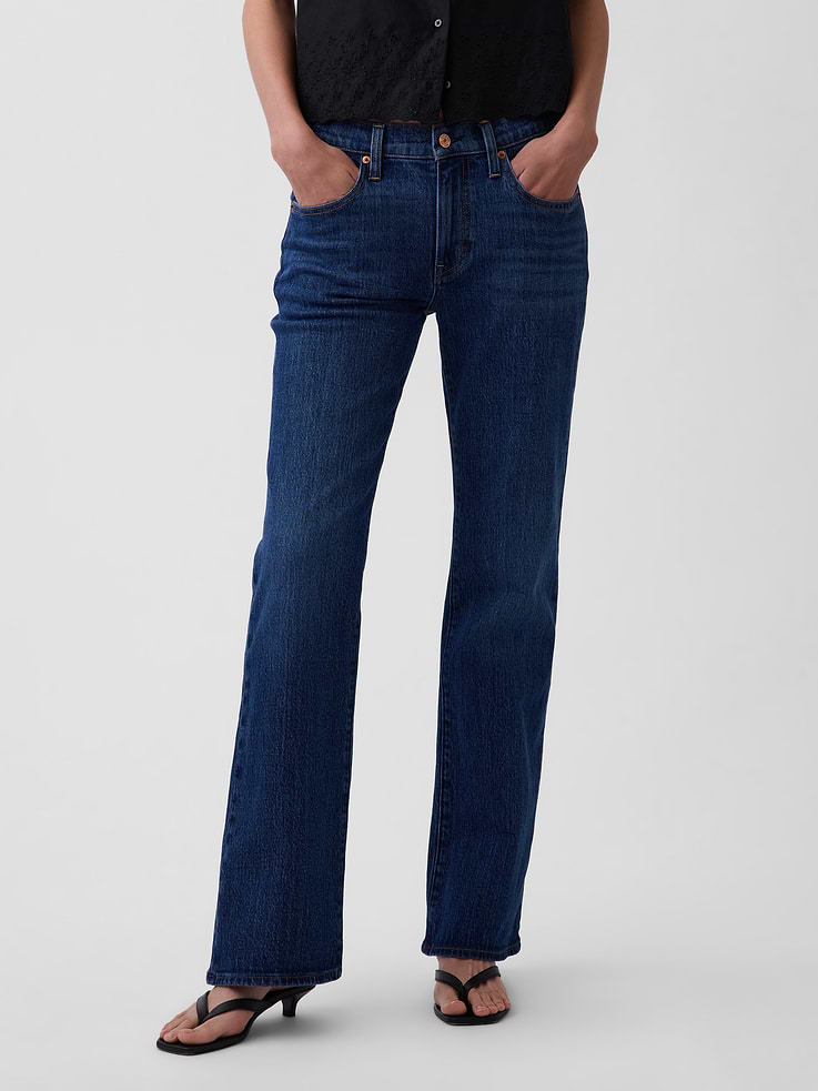 Image number 2 showing, Mid Rise Relaxed Boot Jeans