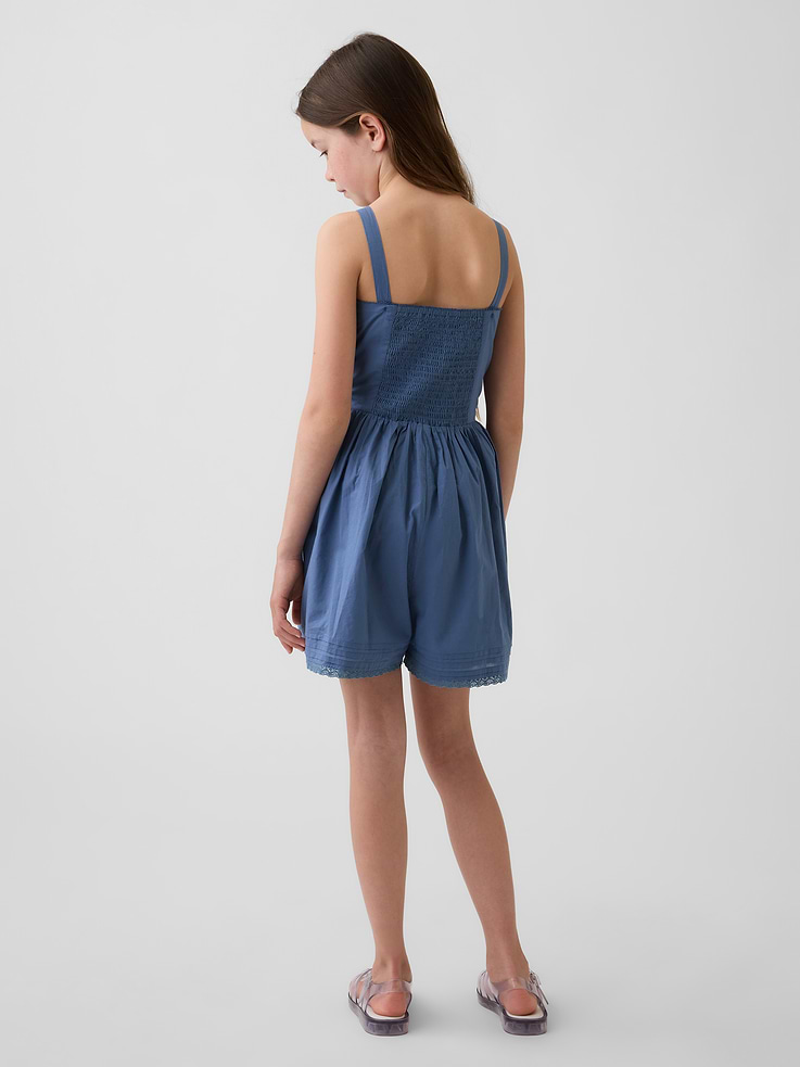 Image number 3 showing, Kids Lace-Trim Romper