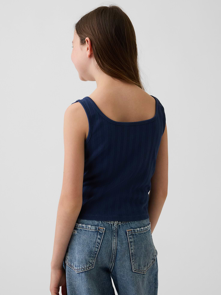Image number 3 showing, Kids Pointelle Tank Top