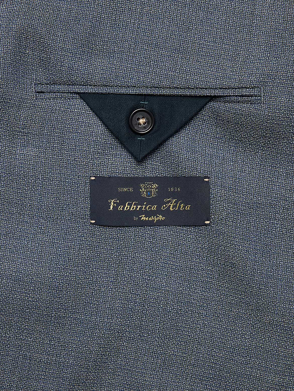 Tailored Slim-Fit Italian Wool Ventile Suit Jacket