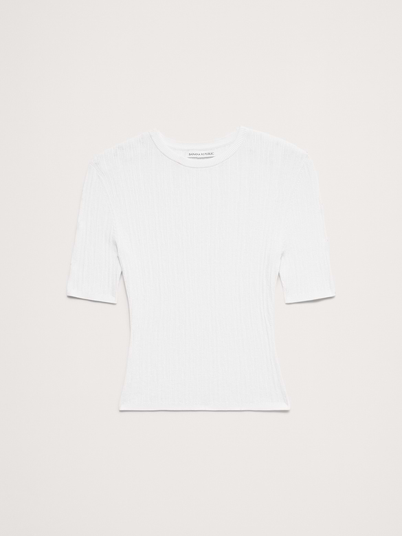 Crinkle Knit Top