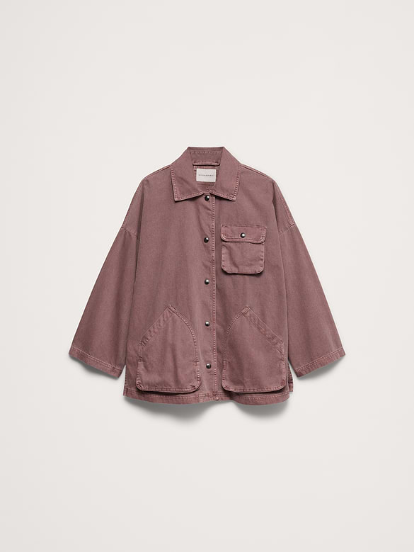 Veste de travail en coton délavé