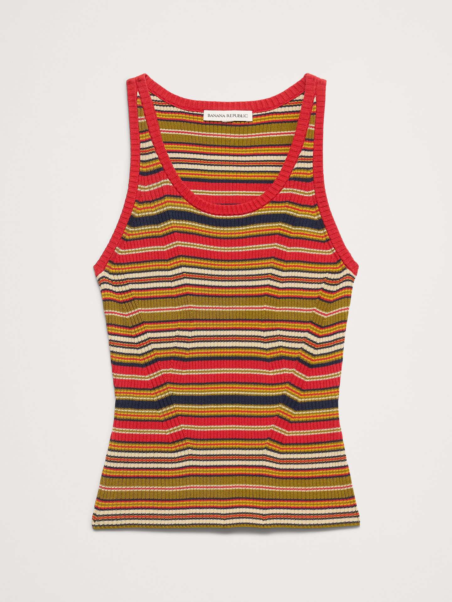 L'image numéro 3 présente Camisole en coton côtelée