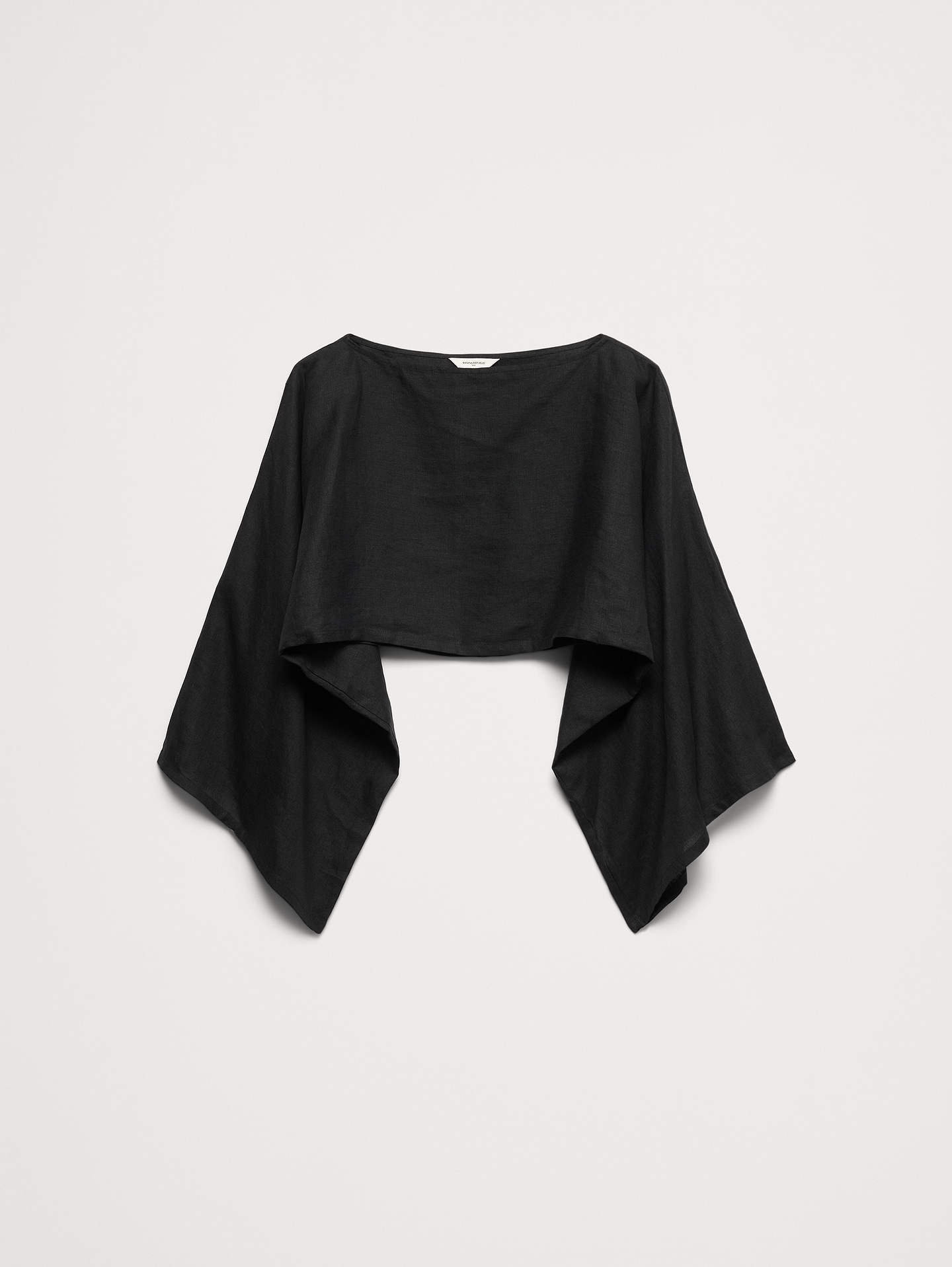 Image number 8 showing, Linen Cropped Boatneck Top