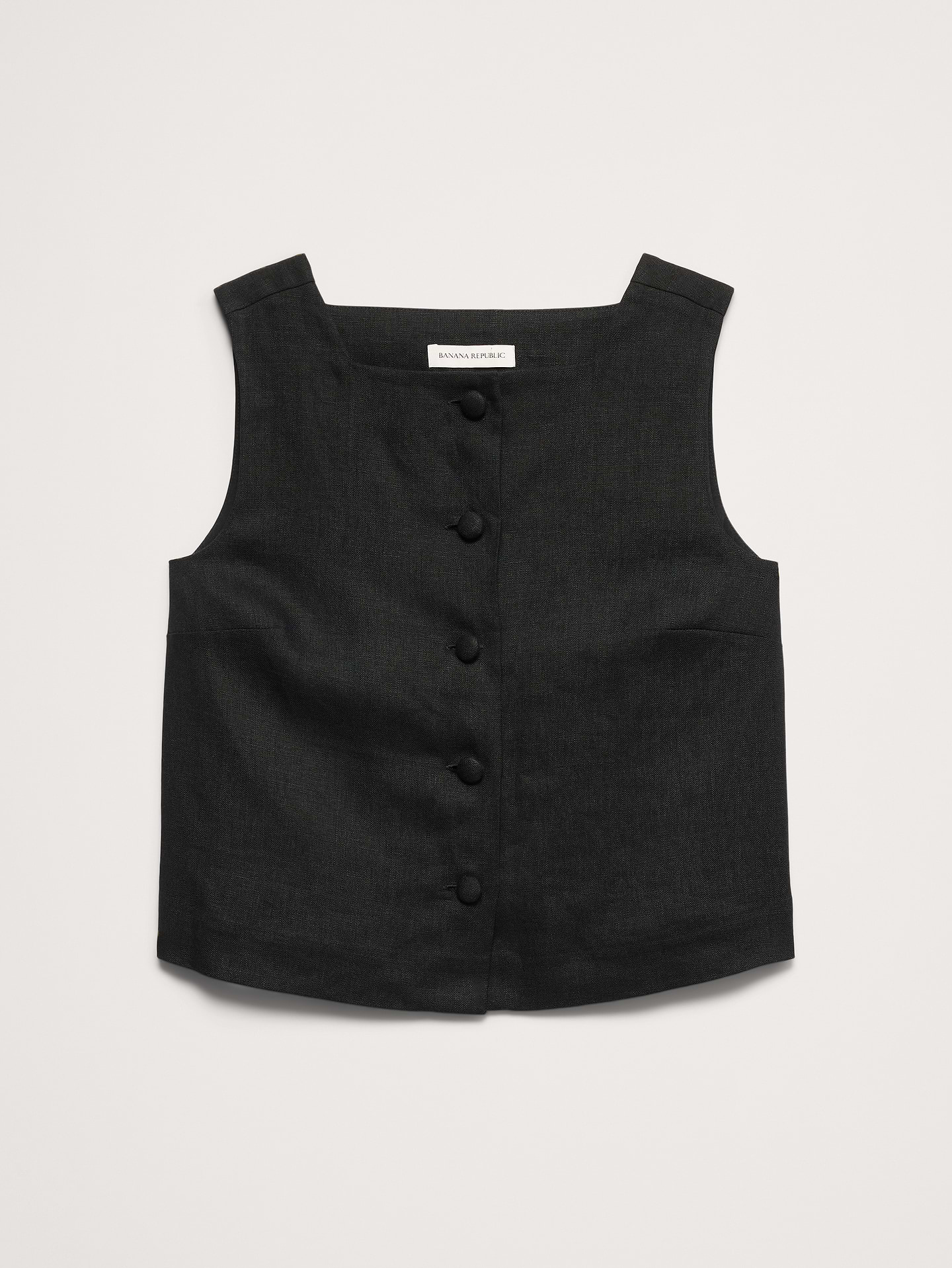Image number 5 showing, Linen Button-Front Tank