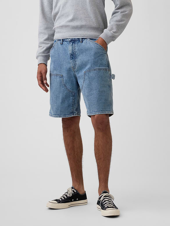 9" Denim Carpenter Shorts