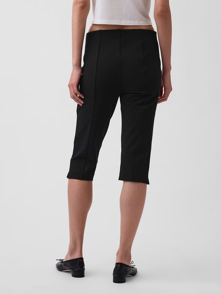 Image number 4 showing, High Rise Double Knit Capris