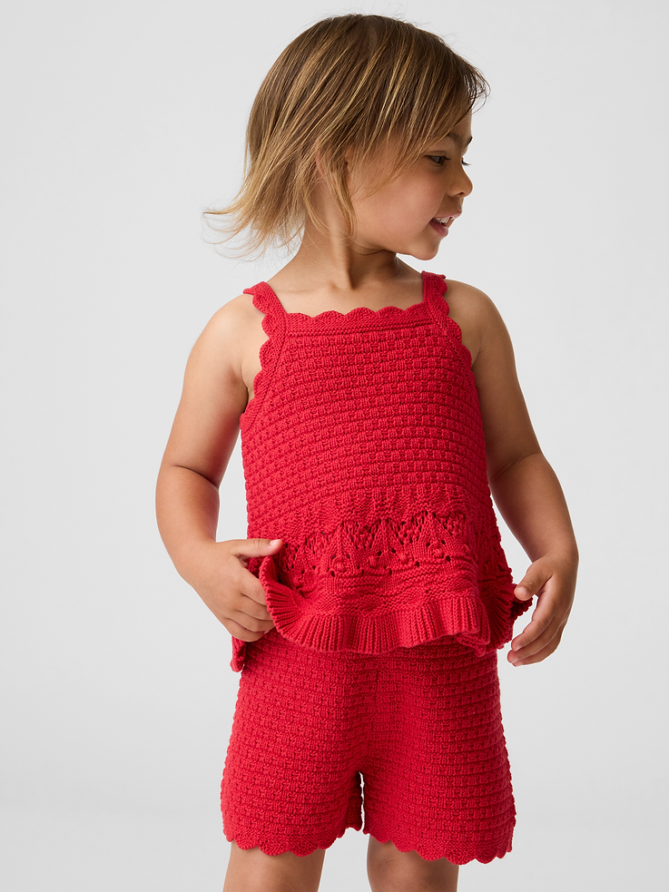 Image number 1 showing, Baby & Toddler Crochet Scalloped Tank Top