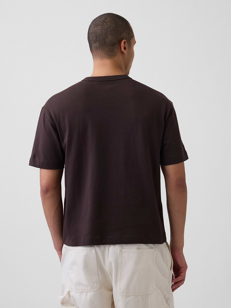 Image number 3 showing, Adult Heavyweight Crop T-Shirt