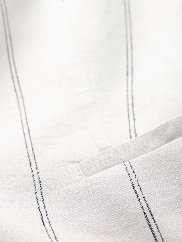 Linen-Blend Longline Vest