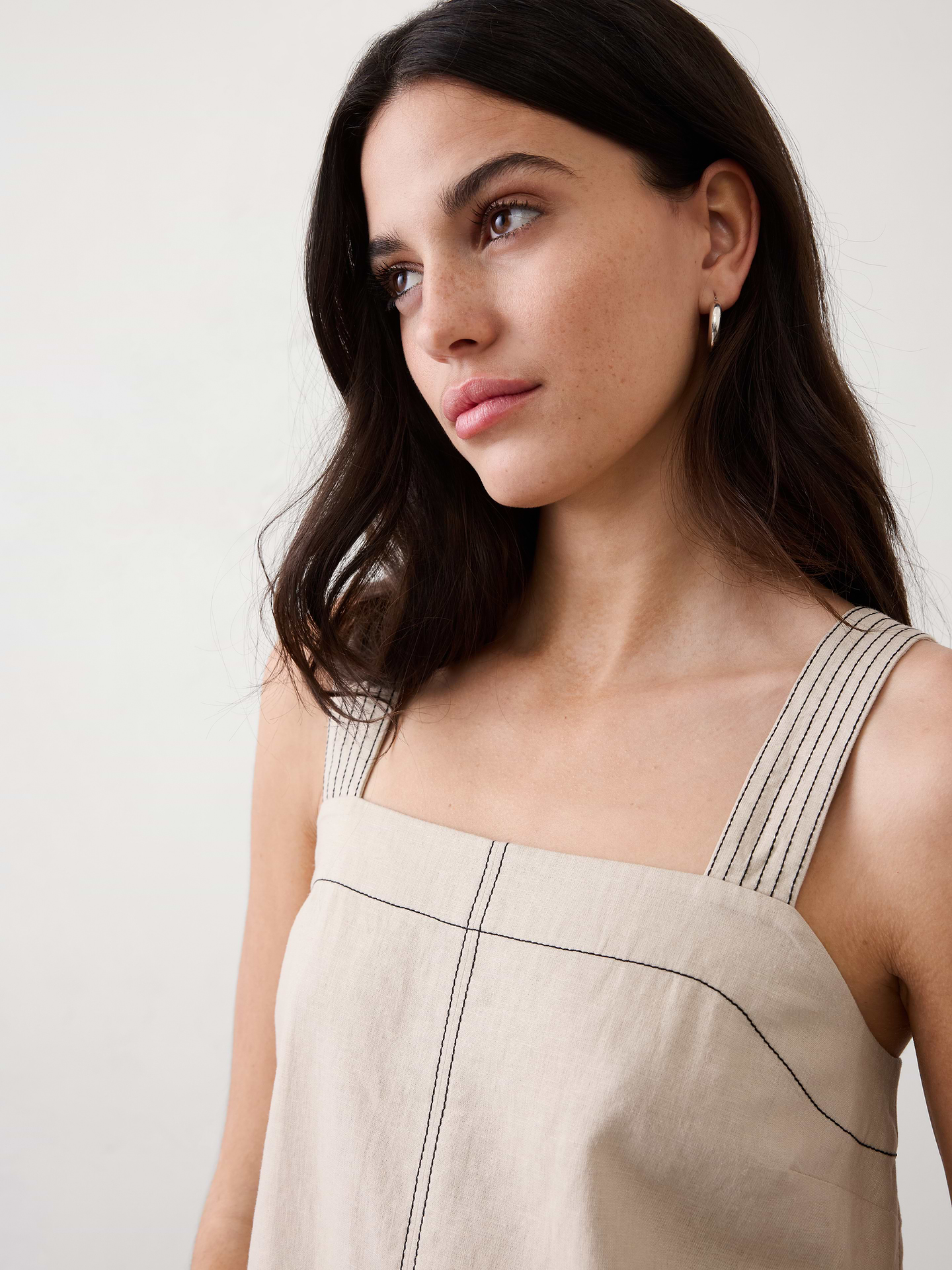 Image number 6 showing, Denim Trapunto Tank