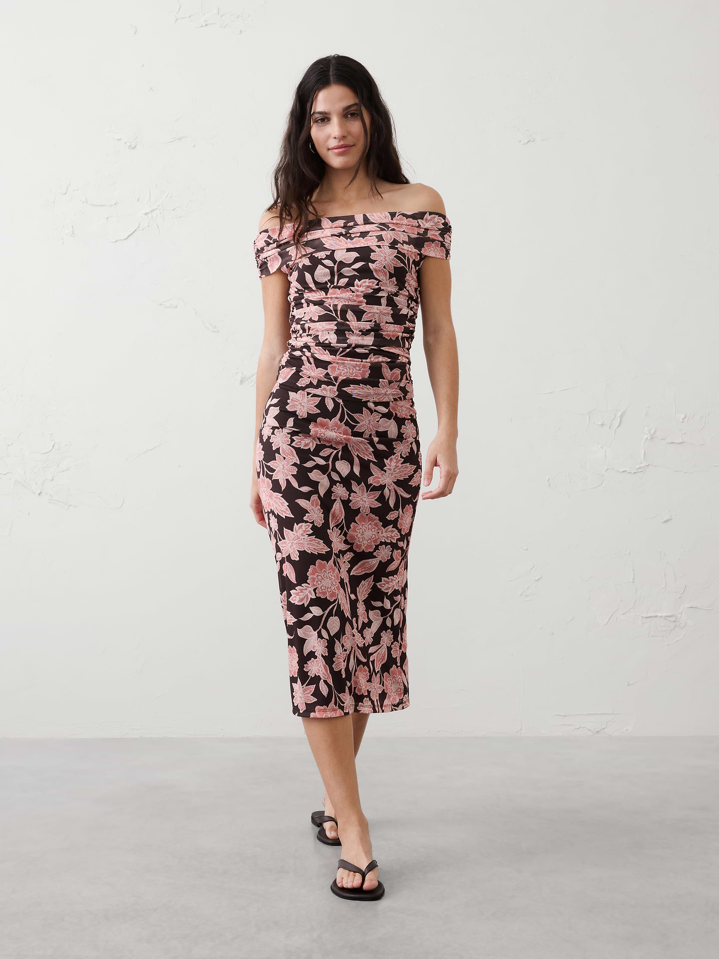 Image number 1 showing, Mesh Midi Skirt