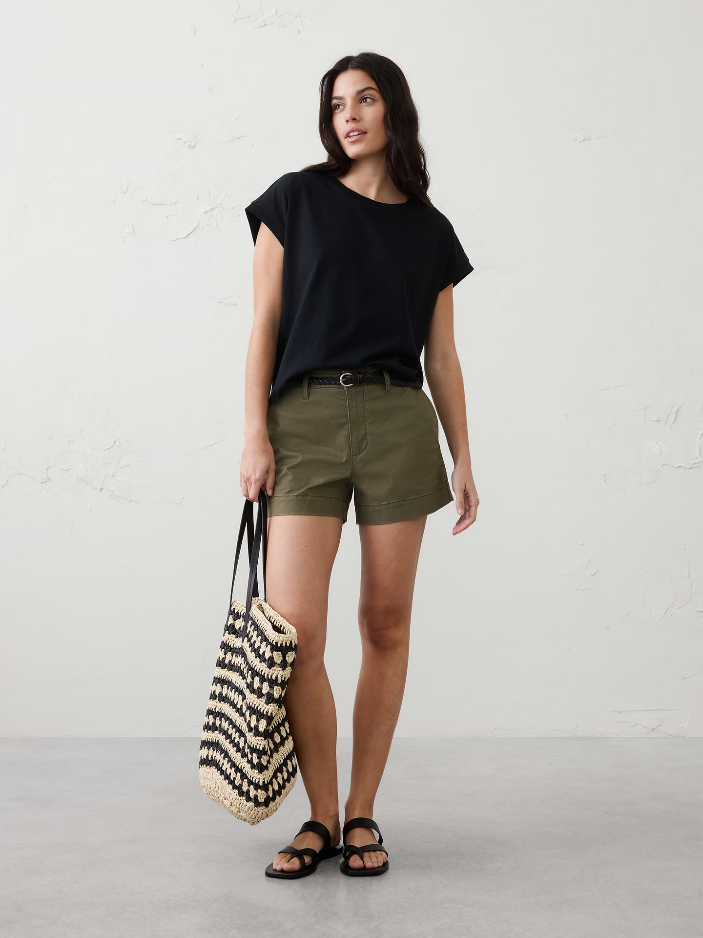 Image number 1 showing, Mid-Rise Chino Short