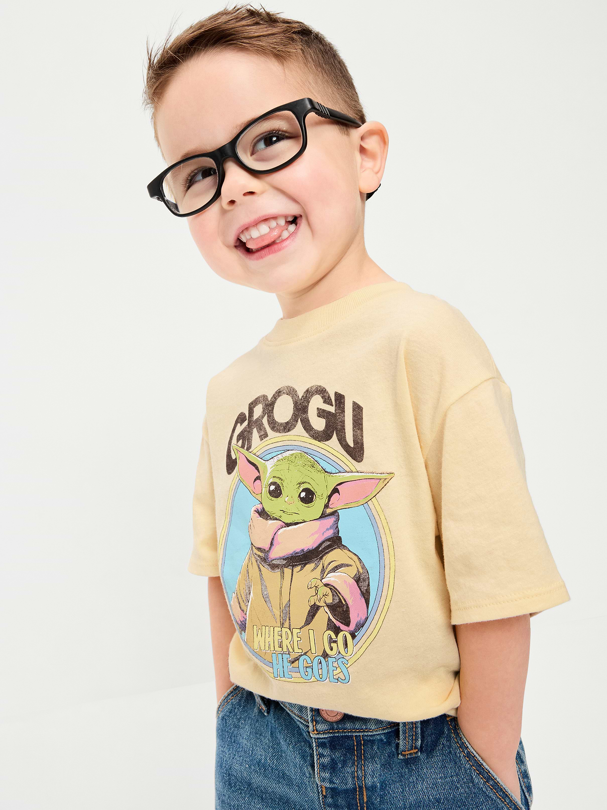 L'image numéro 1 présente T-shirt surdimensionné à imprimé Star Wars™ unisexe pour tout-petit