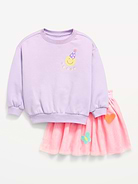 Image number 2 showing, Embroidered Sweatshirt & Tutu Skirt Set for Toddler Girls