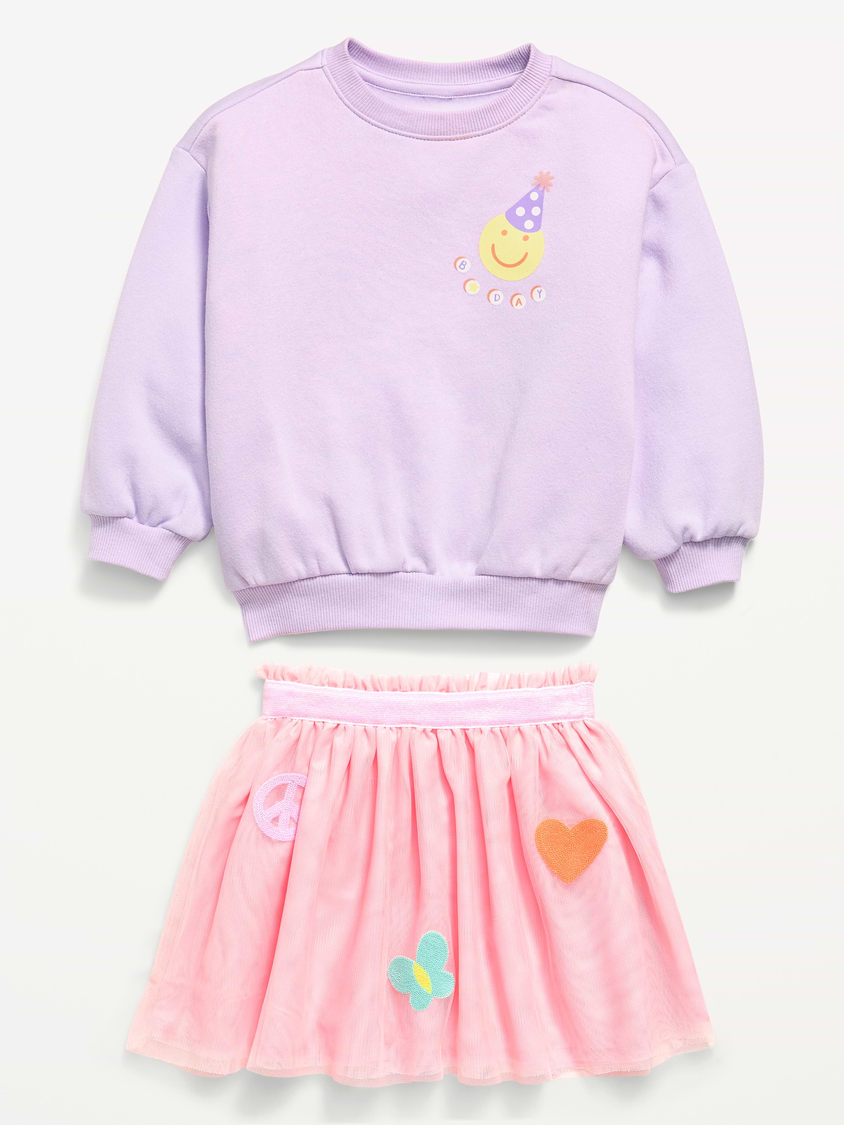 Image number 6 showing, Embroidered Sweatshirt & Tutu Skirt Set for Toddler Girls
