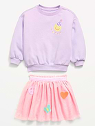 Image number 6 showing, Embroidered Sweatshirt & Tutu Skirt Set for Toddler Girls