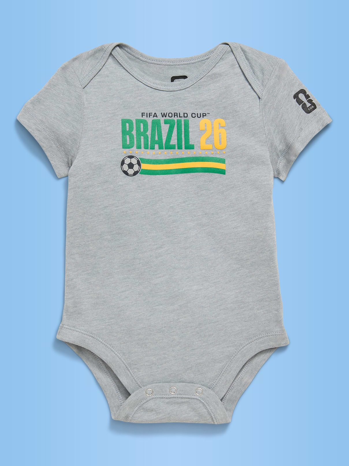 Image number 1 showing, FIFA World Cup 26™ Brazil Graphic Bodysuit for Baby