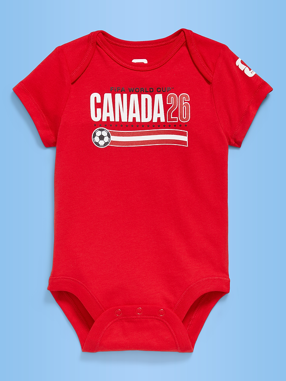 Cache-couche à imprimé Coupe du monde de la FIFA 26™, Canada pour bébé