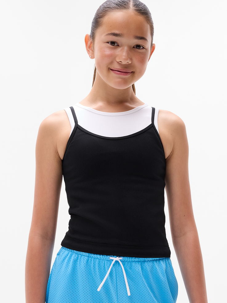 Image number 1 showing, Athleta Girl Rise Above Rib Double Up Tank