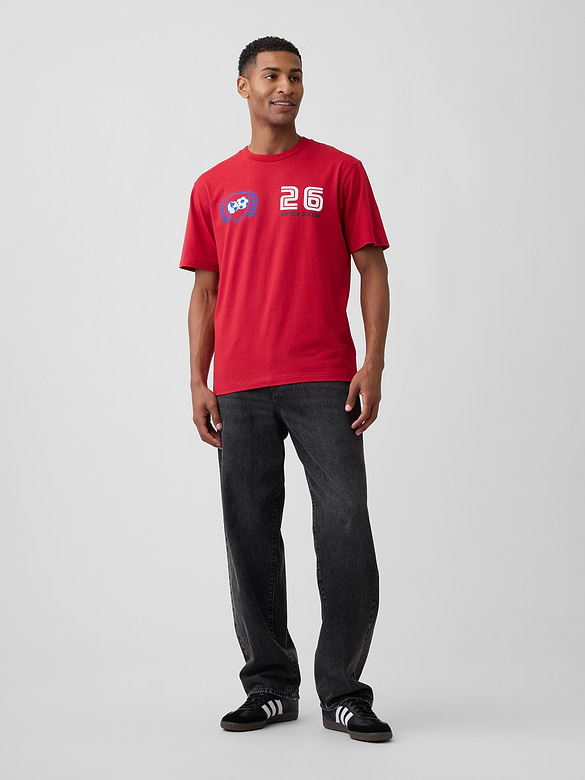 Everyday Soft Relaxed Soccer Graphic T-Shirt