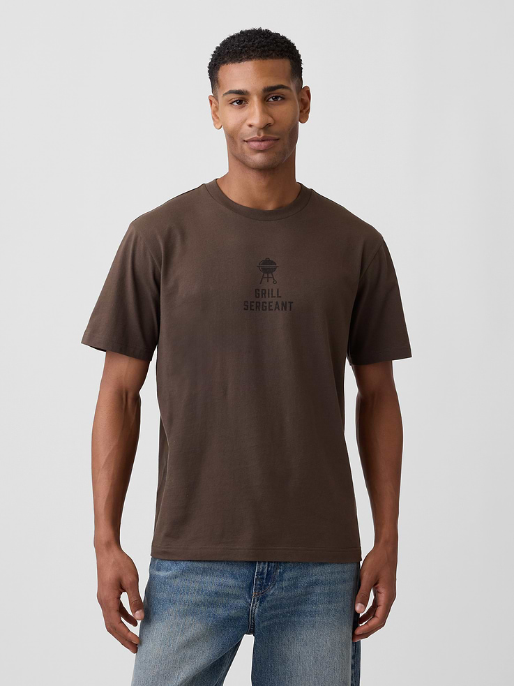 Image number 1 showing, Everyday Soft Relaxed Grill Sergeant Graphic T-Shirt