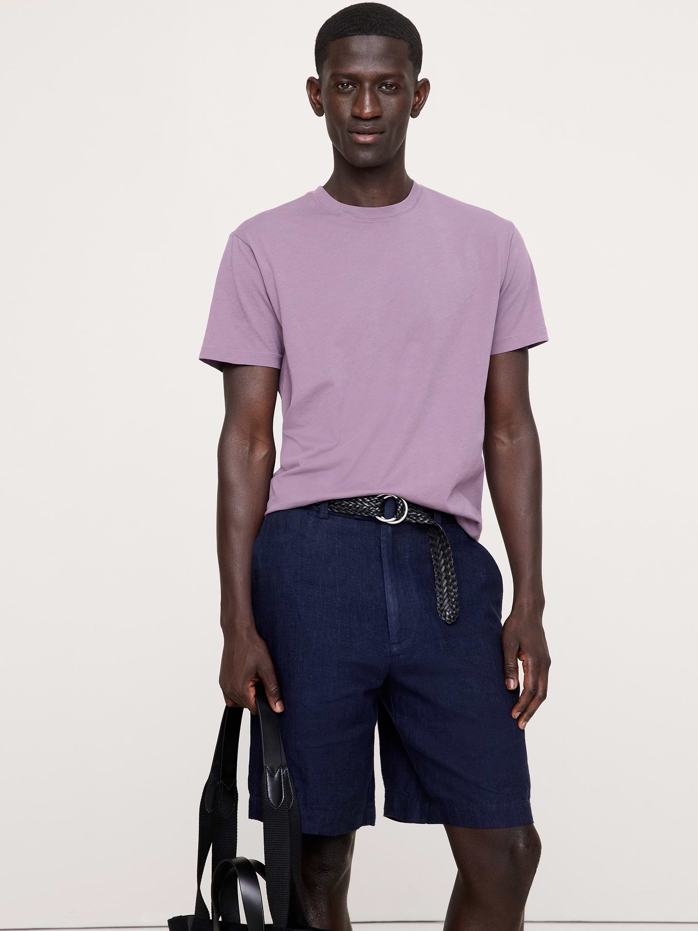 L'image numéro 1 présente T-shirt ras du cou en coton léger