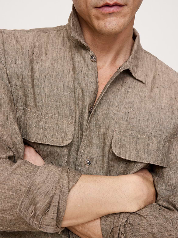 Relaxed-Fit Linen Resort Shirt