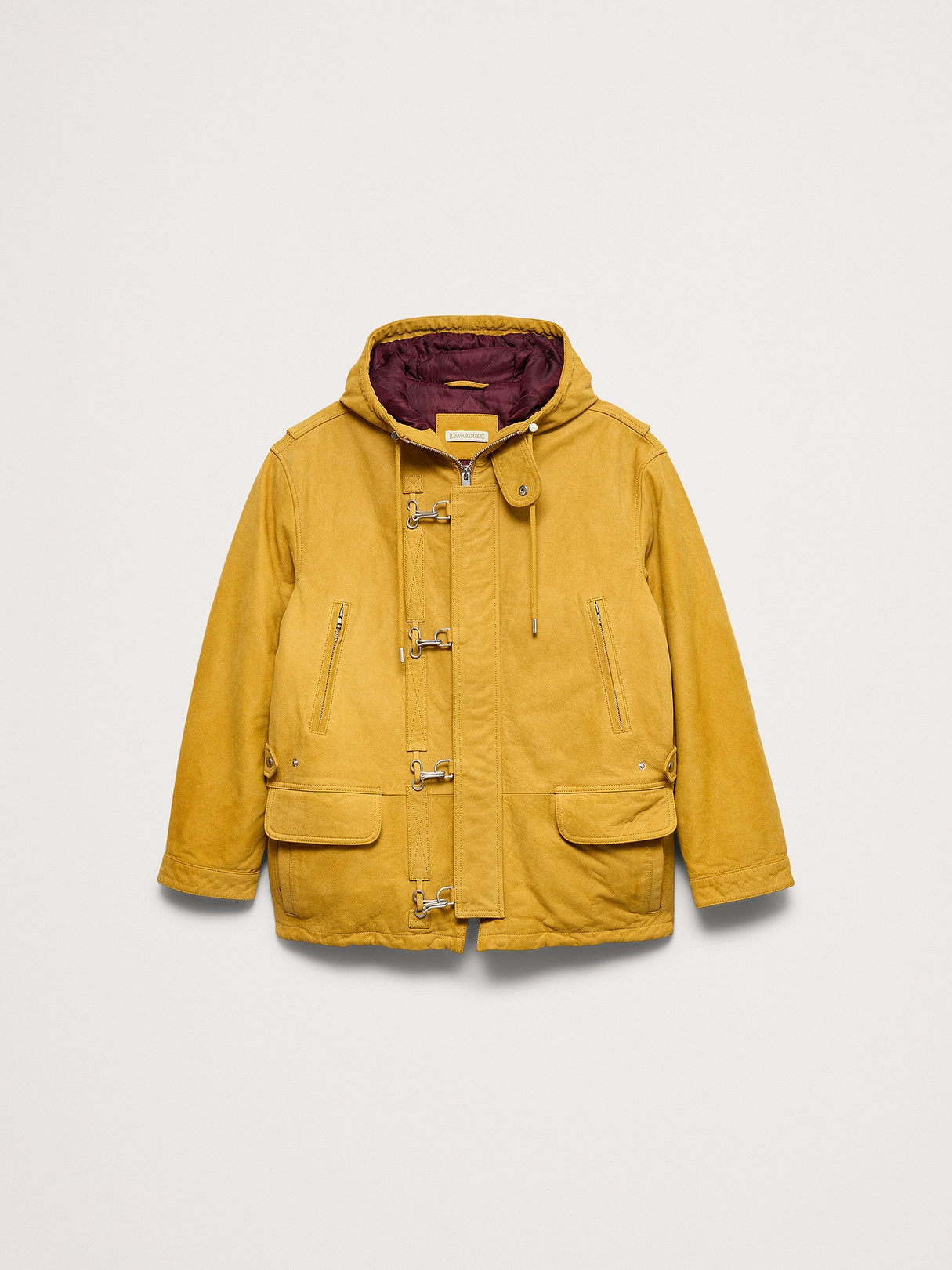 Archive Reissue Fireman's Jacket in Nubuck Leather | Banana Republic
