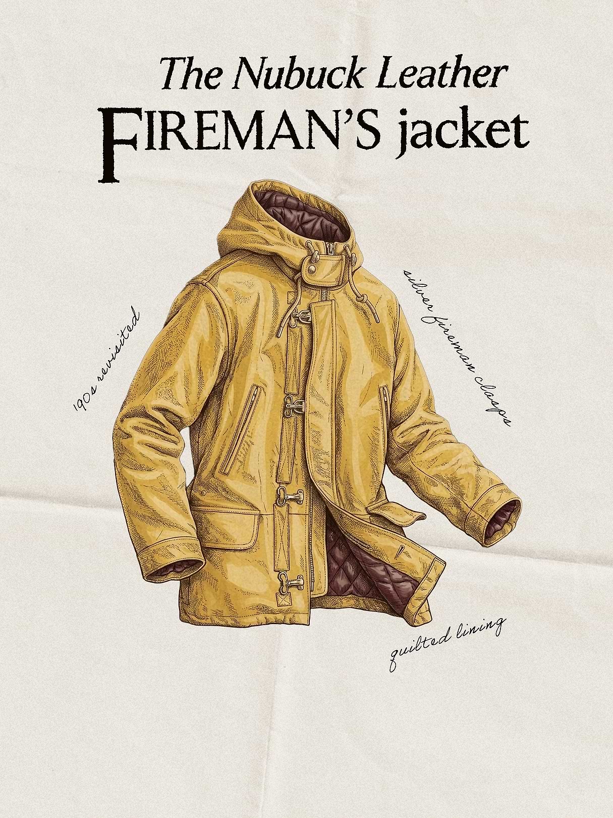 Archive Reissue Fireman's Jacket in Nubuck Leather | Banana Republic