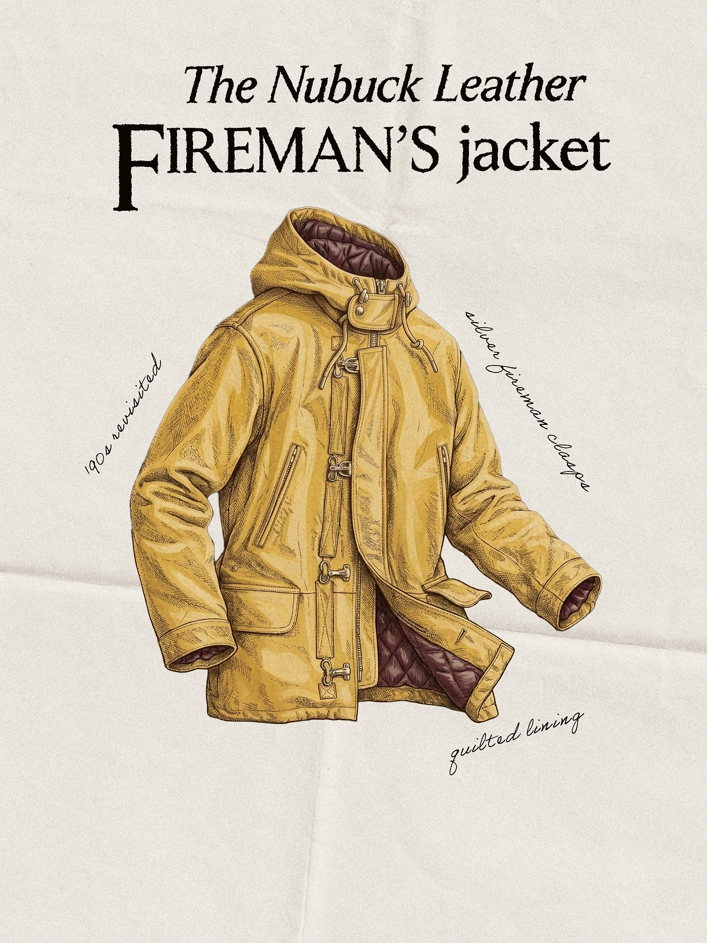 Image number 4 showing, Archive Reissue Fireman's Jacket in Nubuck Leather