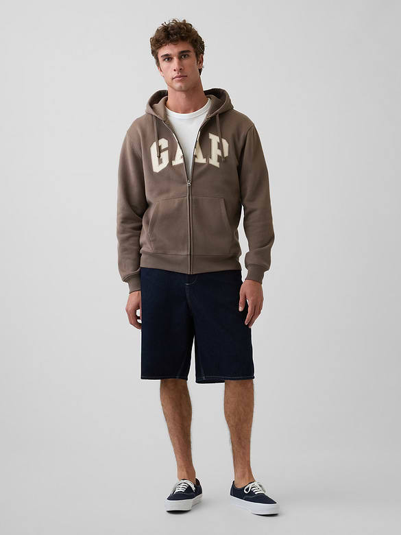 Adult VintageSoft Arch Logo Zip Hoodie